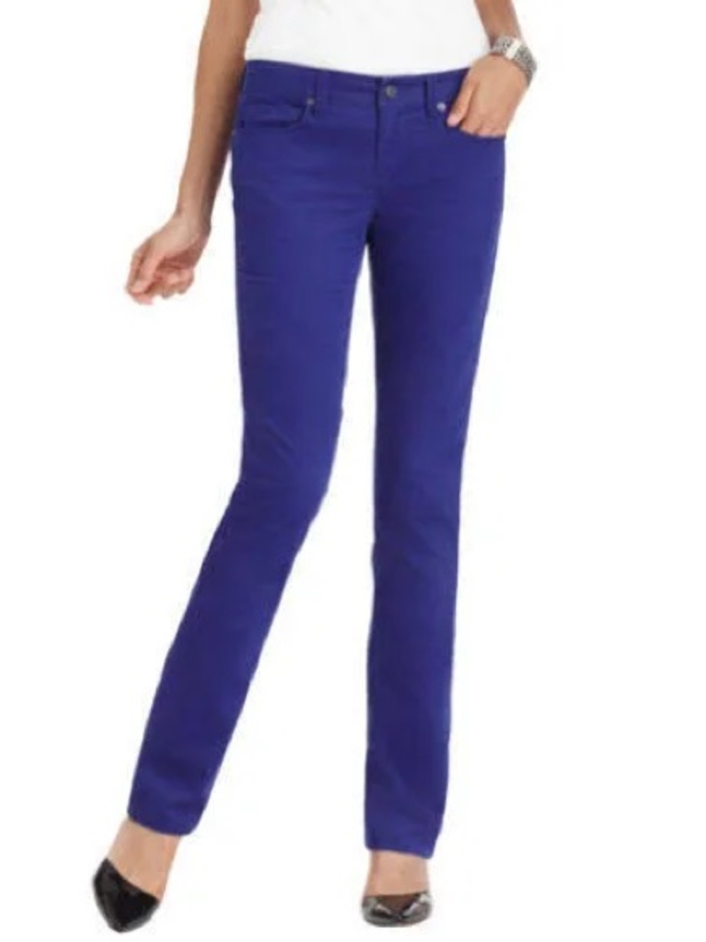 Ann Taylor LOFT | Womenβs Purple Micro Corduroy Slim Straight Pants Jeans Sz 27